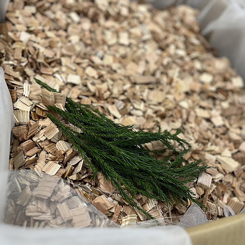 Cedar/Hinoki mixed wood chips from Koka City 110L